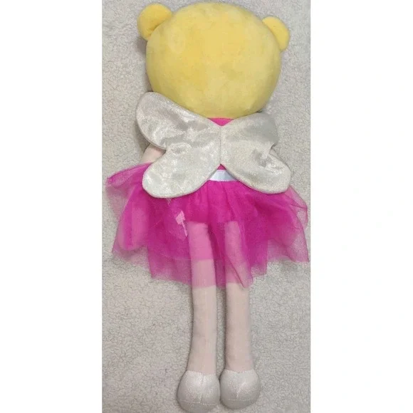 Your Zone Kids 21" Plush Figural Fairy Blonde Hair Pink Dress Stuffed Animal - Picture 3 of 4
